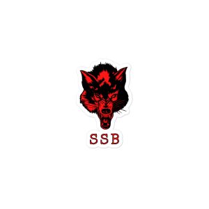 SSB Red Wolf Bubble-free stickers